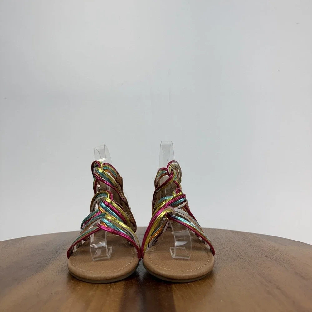 New NWOB Little Kids Girls Nina Marietta‎ Metallic Gladiator Sandals Size 11 C